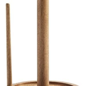 Wood Beaded Paper Towel Holder