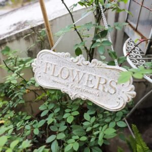 Chic Metal Garden Sign