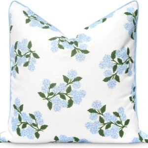 Hofdeco Premium Coastal Patio Indoor Outdoor Throw Pillow Cover Only