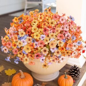 Artificial Fall Flowers Faux Mums
